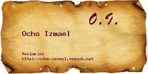 Ochs Izmael névjegykártya